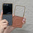 For Samsung Galaxy Z Flip8 Magnetic Case Nappa Texture PU + TPU + PC Phone Back Cover - Brown - 6