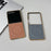 For Samsung Galaxy Z Flip8 Magnetic Case Nappa Texture PU + TPU + PC Phone Back Cover - Brown - 7