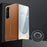 SULADA For Samsung Galaxy Z Fold8 Ultra Case Genuine Cow Leather Frameless Phone Back Cover - Brown - 2