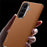 SULADA For Samsung Galaxy Z Fold8 Ultra Case Genuine Cow Leather Frameless Phone Back Cover - Brown - 5