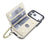 For iPhone 17 Pro Magnetic Case Detachable Card Holder Kickstand PU Leather Phone Back Cover with Wrist Strap + Long Strap - White - 3