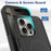 For iPhone 16 Pro Max Magnetic Case Dual Layer PC TPU Shockproof Phone Cover - Black - 3