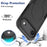 For iPhone Air Magnetic Case Dual Layer PC TPU Shockproof Phone Cover - Black - 4