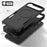 For iPhone Air Magnetic Case Dual Layer PC TPU Shockproof Phone Cover - Black - 5