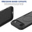 For iPhone Air Magnetic Case Dual Layer PC TPU Shockproof Phone Cover - Black - 6