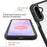 For Samsung Galaxy A27 5G Clear Case PC + TPU Phone Back Cover with PET Screen Film - Black - 3