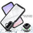 For Samsung Galaxy A27 5G Clear Case PC + TPU Phone Back Cover with PET Screen Film - Black - 5