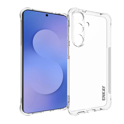 HAT PRINCE for Samsung Galaxy S26 FE ENKAY  Clear Phone Case Shockproof Anti-slip TPU Cover - Transparent - 1