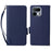 For Realme 16T 5G Case Litchi Texture Wallet Leather Phone Cover with Wrist Strap - Dark Blue - 1
