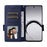 For Realme 16T 5G Case Litchi Texture Wallet Leather Phone Cover with Wrist Strap - Dark Blue - 2