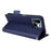 For Realme 16T 5G Case Litchi Texture Wallet Leather Phone Cover with Wrist Strap - Dark Blue - 3
