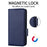 For Realme 16T 5G Case Litchi Texture Wallet Leather Phone Cover with Wrist Strap - Dark Blue - 5