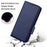 For Realme 16T 5G Case Litchi Texture Wallet Leather Phone Cover with Wrist Strap - Dark Blue - 6