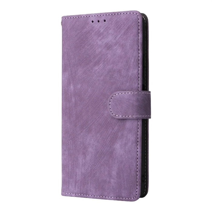 For Realme 16T 5G Wallet Case RFID Blocking PU Leather Phone Cover Stand with Strap - Purple - 6