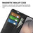 For Samsung Galaxy S26 FE Case Wallet Stand Litchi Texture Shockproof Leather Phone Cover - Black - 6