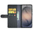 For Samsung Galaxy S26 FE Case Genuine Split Leather Phone Cover with Wallet Stand - Black - 2