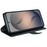 For Samsung Galaxy S26 FE Case Genuine Split Leather Phone Cover with Wallet Stand - Black - 3