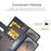 For Samsung Galaxy S26 FE Case Genuine Split Leather Phone Cover with Wallet Stand - Black - 7