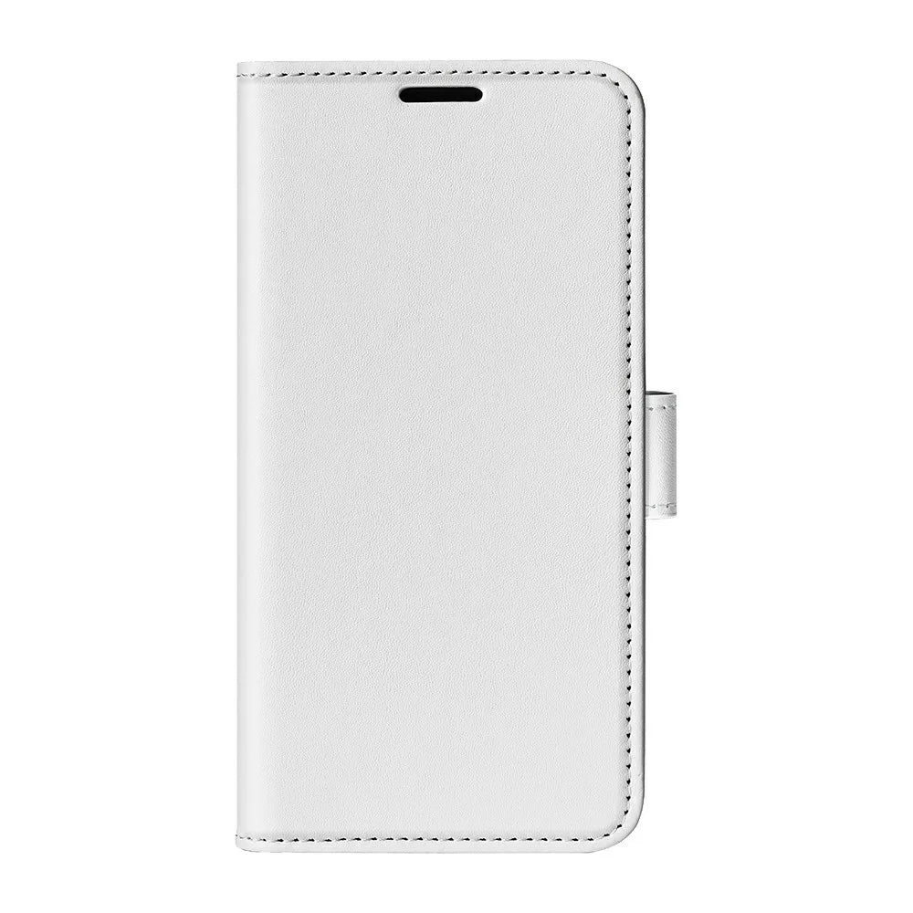 For Samsung Galaxy S26 FE Case Crazy Horse Texture Stand Leather Phone Cover - White - 5
