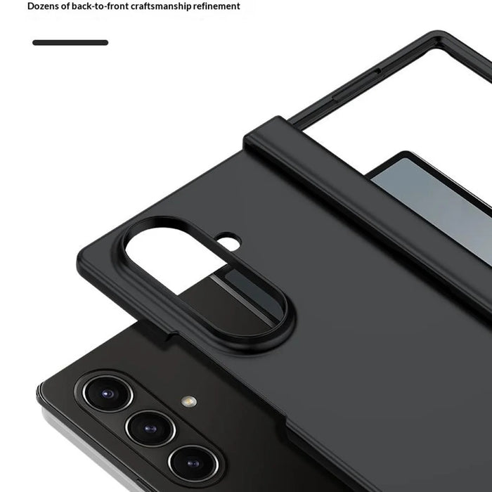 For Samsung Galaxy Z Fold8 Ultra Case Hinge Protection Skin-Touch PC Phone Cover - Black - 3