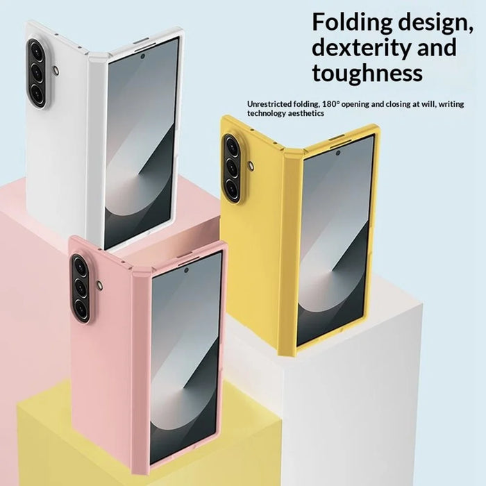 For Samsung Galaxy Z Fold8 Ultra Case Hinge Protection Skin-Touch PC Phone Cover - Black - 7