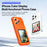 For iPhone 16 Pro Dynamic Phone Case 3.5 inch Multi-functional Color Screen Back Cover - Orange - 2