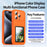 For iPhone 15 Pro Dynamic Phone Case 3.0 inch Multi-functional Color Screen Back Cover - Orange - 4