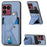 For Sony Xperia 1 VIII K-Shaped Kickstand Case Leather Phone Back Cover - Blue - 1