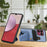 For Sony Xperia 1 VIII K-Shaped Kickstand Case Leather Phone Back Cover - Blue - 4