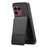 For Sony Xperia 1 VIII Case Cloth Texture Leather + PC + TPU Cover with RFID Blocking Card Holder - Black - 2