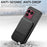 For Sony Xperia 1 VIII Case Cloth Texture Leather + PC + TPU Cover with RFID Blocking Card Holder - Black - 3