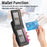 For Sony Xperia 1 VIII Case Cloth Texture Leather + PC + TPU Cover with RFID Blocking Card Holder - Black - 5