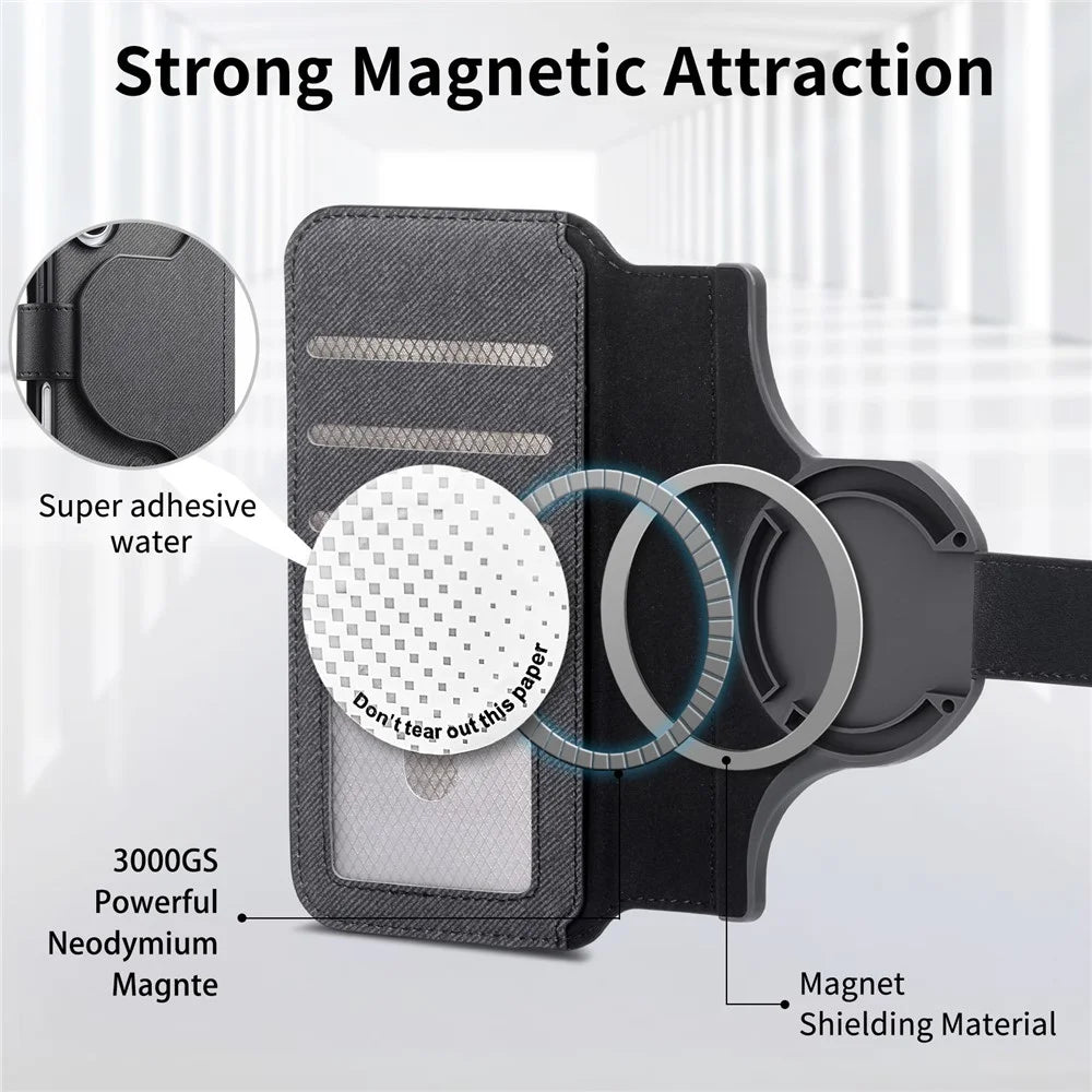 For Sony Xperia 1 VIII Magnetic Case RFID Blocking Detachable Wallet Stand Cloth Texture Leather Phone Cover - Black - 7