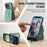 For Sony Xperia 1 VIII Case Card Holder Kickstand Leather Back Cover with Shoulder Strap - Blue - 6