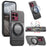 For Sony Xperia 1 VIII Magnetic Case Rotation Kickstand PU Leather + TPU Phone Cover - Grey - 1