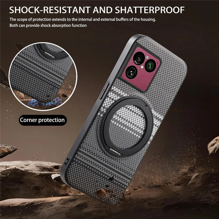 For Sony Xperia 1 VIII Magnetic Case Rotation Kickstand PU Leather + TPU Phone Cover - Grey - 2
