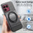 For Sony Xperia 1 VIII Magnetic Case Rotation Kickstand PU Leather + TPU Phone Cover - Grey - 3