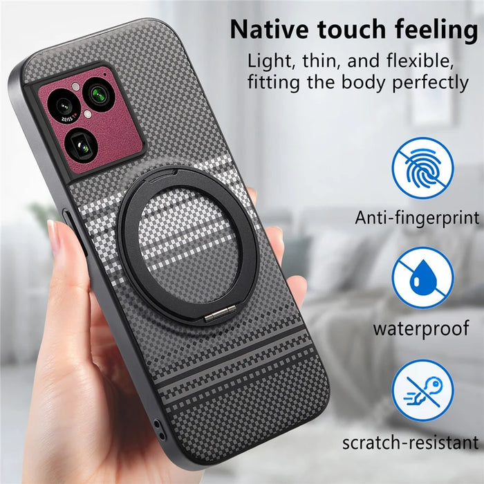For Sony Xperia 1 VIII Magnetic Case Rotation Kickstand PU Leather + TPU Phone Cover - Grey - 3