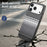 For iPhone 17 Pro Magnetic Case PU Leather + PC + TPU Gradient Phone Cover - Black - 5