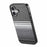 For iPhone 16 Magnetic Case PU Leather + PC + TPU Gradient Phone Cover - Black - 2