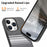 For iPhone 16 Pro Magnetic Case PU Leather + PC + TPU Gradient Phone Cover - Black - 4