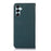 KHAZNEH For Samsung Galaxy S26 FE Case Wallet Genuine Cow Leather Phone Cover Nappa Texture - Green - 7