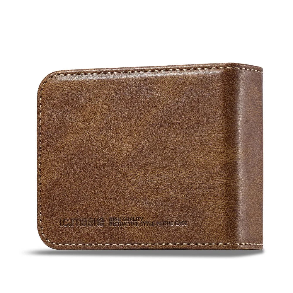 LC.IMEEKE For Samsung Galaxy Z Flip8 Leather Case RFID Blocking Card Slots Phone Cover - Brown - 5
