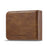 LC.IMEEKE For Samsung Galaxy Z Flip8 Leather Case RFID Blocking Card Slots Phone Cover - Brown - 5