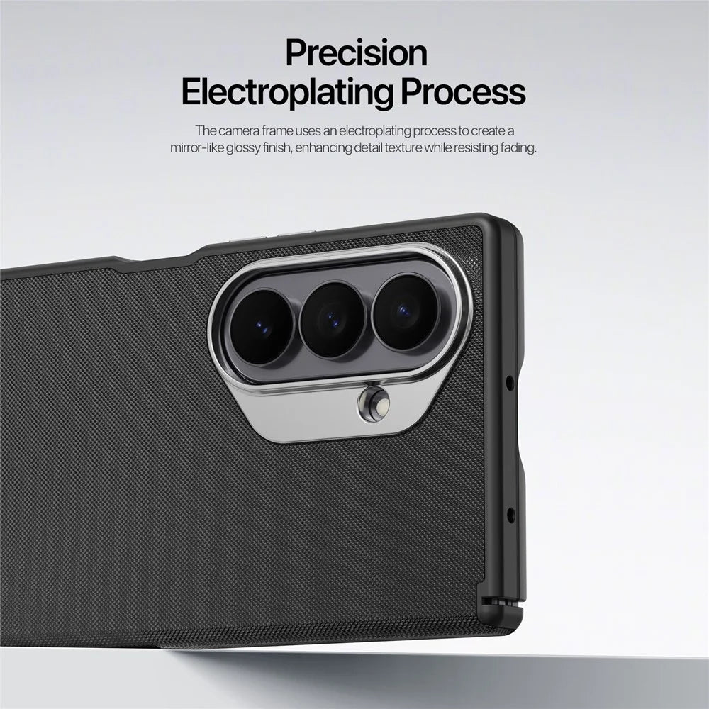 DUX DUCIS Vyne Series For Samsung Galaxy Z Fold8 Ultra Magnetic Case Hinge Protection PU Leather + TPU Protective Cover - Black - 6