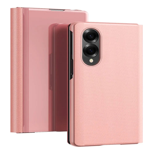 For Samsung Galaxy Z Fold8 Flip Leather Cover with Stand Full Body Protective Phone Case - Rose Gold - 1