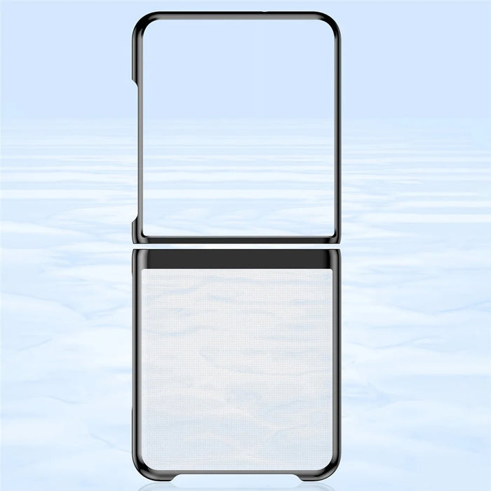 For Samsung Galaxy Z Flip8 Case Clear PC Electroplating Hard Phone Cover - Silver - 3