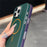 For iPhone 16 Pro Max Magnetic Case Corrugated Texture Hard PC Phone Protective Cover - Dark Green - 4