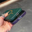 For iPhone 16 Pro Magnetic Case Corrugated Texture Hard PC Phone Protective Cover - Dark Green - 5