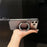 For iPhone 17 Pro Max Magnetic Case Rotating Kickstand Matte  PC + TPU Phone Cover - Transparent Black - 6
